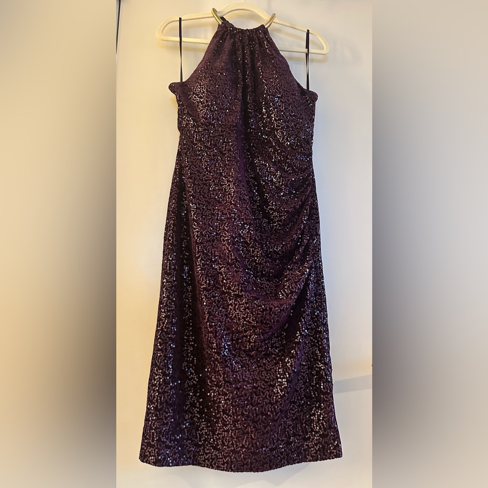 Eliza J - Elegant Purple Sequin Dress